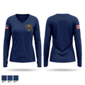 Wpd Women's Long Sleeve V-neck Shirt - 1