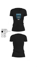 BESS 9465728 Women's Short Sleeve V-neck Shirt - 23