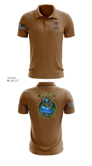 Short Sleeve Performance Polo, C. Co. 1-120 3rd PLT, Army, Teamtime, Team time, sublimation, custom sports apparel, team uniforms, spirit wear, spiritwear, sports uniforms, custom shirts, team store, custom team store, fundraiser sports, apparel fundraiser