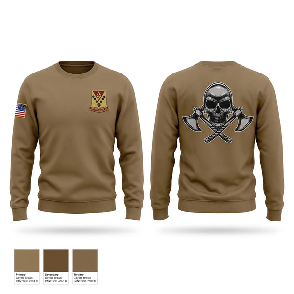 Crew Neck Sweatshirt, 2-142 FA B BTRY, Army, Teamtime, Team time, sublimation, custom sports apparel, team uniforms, spirit wear, spiritwear, sports uniforms, custom shirts, team store, custom team store, fundraiser sports, apparel fundraiser