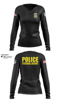 IRS-CI Women's Long Sleeve V-neck Shirt - 2