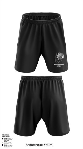 Athletic Shorts With Pockets, Wauseon Indians Diving, Swimming, Teamtime, Team time, sublimation, custom sports apparel, team uniforms, spirit wear, spiritwear, sports uniforms, custom shirts, team store, custom team store, fundraiser sports, apparel fundraiser