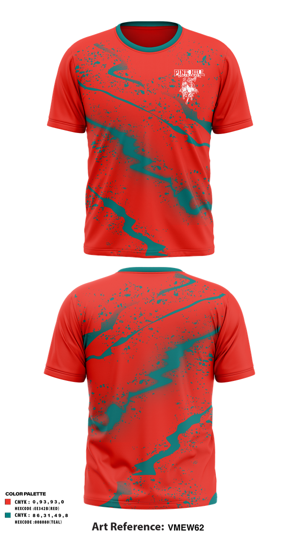 Short Sleeve Performance Shirt, Pine Hill High School Volleyball, Women's Volleyball, Teamtime, Team time, sublimation, custom sports apparel, team uniforms, spirit wear, spiritwear, sports uniforms, custom shirts, team store, custom team store, fundraiser sports, apparel fundraiser