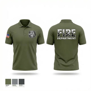Short Sleeve Performance Polo, Preble Fire and Rescue, Fire Department, Teamtime, Team time, sublimation, custom sports apparel, team uniforms, spirit wear, spiritwear, sports uniforms, custom shirts, team store, custom team store, fundraiser sports, apparel fundraiser