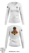 194th AR BDE HRT Medics 51125507 Women's Long Sleeve V-neck Shirt - 2