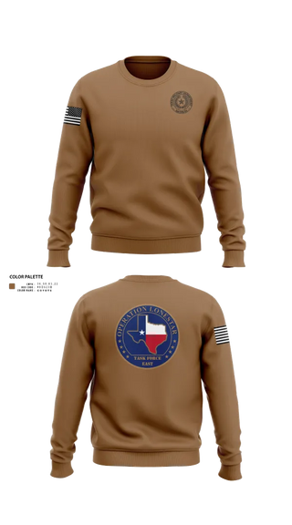 Crew Neck Sweatshirt, Operation Lone Star, , Teamtime, Team time, sublimation, custom sports apparel, team uniforms, spirit wear, spiritwear, sports uniforms, custom shirts, team store, custom team store, fundraiser sports, apparel fundraiser