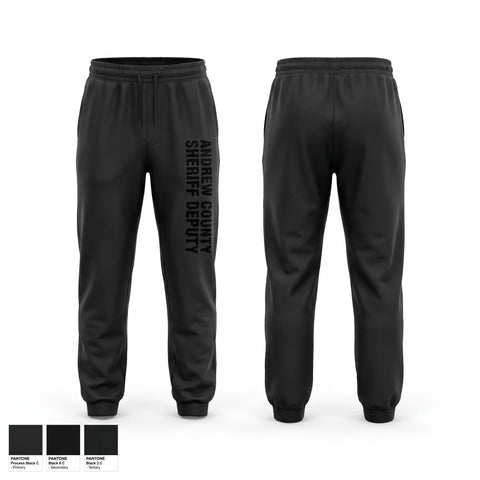 Sweatpants, Andrew County Sheriff Deputy, Police, Teamtime, Team time, sublimation, custom sports apparel, team uniforms, spirit wear, spiritwear, sports uniforms, custom shirts, team store, custom team store, fundraiser sports, apparel fundraiser