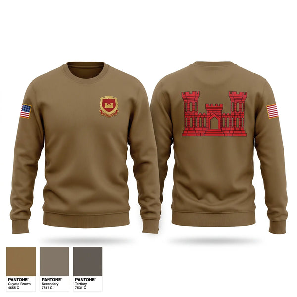 Crew Neck Sweatshirt, 212th Engineer Company, National Guard, Teamtime, Team time, sublimation, custom sports apparel, team uniforms, spirit wear, spiritwear, sports uniforms, custom shirts, team store, custom team store, fundraiser sports, apparel fundraiser