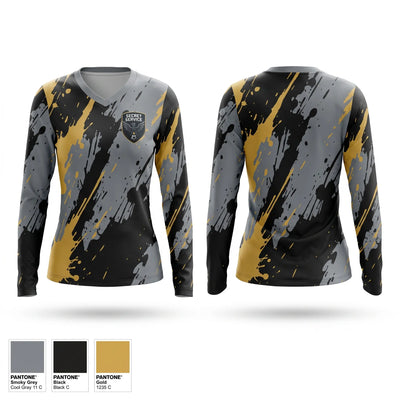Secret Service Women's Long Sleeve V-neck Shirt - 1