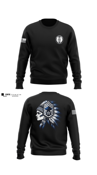 Crew Neck Sweatshirt, Fairchild AFB Chiefs, Air Force, Teamtime, Team time, sublimation, custom sports apparel, team uniforms, spirit wear, spiritwear, sports uniforms, custom shirts, team store, custom team store, fundraiser sports, apparel fundraiser
