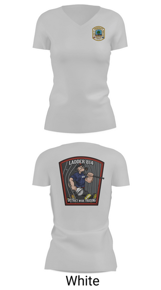 Womens Short Sleeve Vneck Shirt, 814 truck, Fire Department, Teamtime, Team time, sublimation, custom sports apparel, team uniforms, spirit wear, spiritwear, sports uniforms, custom shirts, team store, custom team store, fundraiser sports, apparel fundraiser