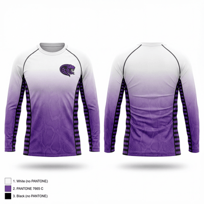 Visalia Vipers football & Cheer Inc 3476262 Long Sleeve Performance Shirt 1