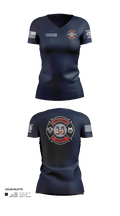 Gallatin Fire Department Station 4 20459748 Women's Short Sleeve V-neck Shirt - 51