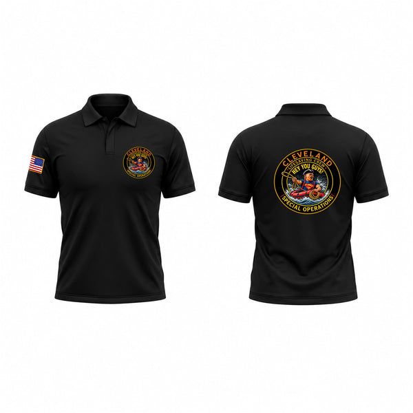 Short Sleeve Performance Polo, Cleveland life saving crew, EMS/EMT, Teamtime, Team time, sublimation, custom sports apparel, team uniforms, spirit wear, spiritwear, sports uniforms, custom shirts, team store, custom team store, fundraiser sports, apparel fundraiser