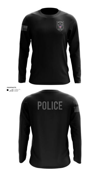Long Sleeve Performance Shirt, PERRY POLICE DEPARTMENT, Police, Teamtime, Team time, sublimation, custom sports apparel, team uniforms, spirit wear, spiritwear, sports uniforms, custom shirts, team store, custom team store, fundraiser sports, apparel fundraiser