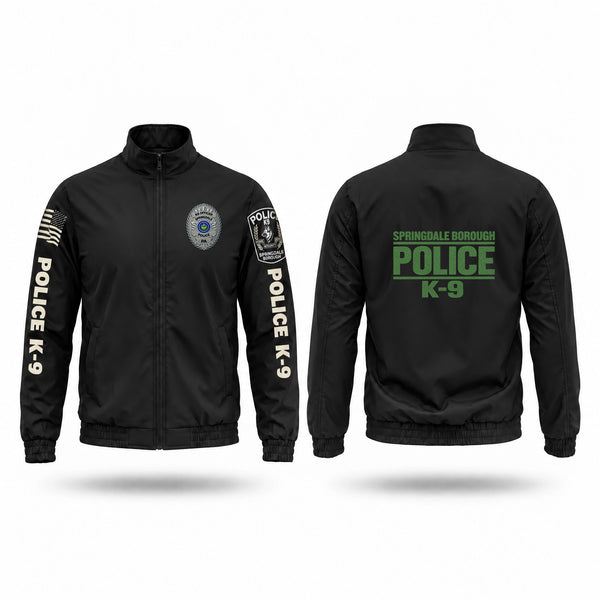Windbreaker, Springdale Borough Police K9, Police, Teamtime, Team time, sublimation, custom sports apparel, team uniforms, spirit wear, spiritwear, sports uniforms, custom shirts, team store, custom team store, fundraiser sports, apparel fundraiser