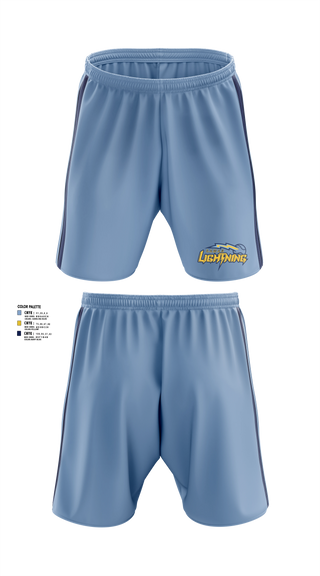 Athletic Shorts With Pockets, Lamar Lightening, Baseball, Teamtime, Team time, sublimation, custom sports apparel, team uniforms, spirit wear, spiritwear, sports uniforms, custom shirts, team store, custom team store, fundraiser sports, apparel fundraiser