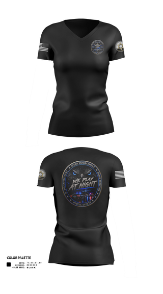 Womens Short Sleeve Vneck Shirt, Traffic Division, Police, Teamtime, Team time, sublimation, custom sports apparel, team uniforms, spirit wear, spiritwear, sports uniforms, custom shirts, team store, custom team store, fundraiser sports, apparel fundraiser