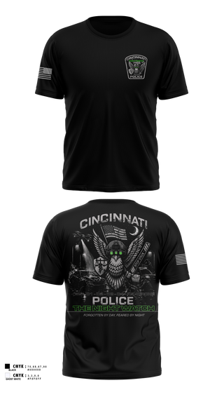 Old School Cotton Feel Shirt, Cincinnati Police Night Shift, Police, Teamtime, Team time, sublimation, custom sports apparel, team uniforms, spirit wear, spiritwear, sports uniforms, custom shirts, team store, custom team store, fundraiser sports, apparel fundraiser