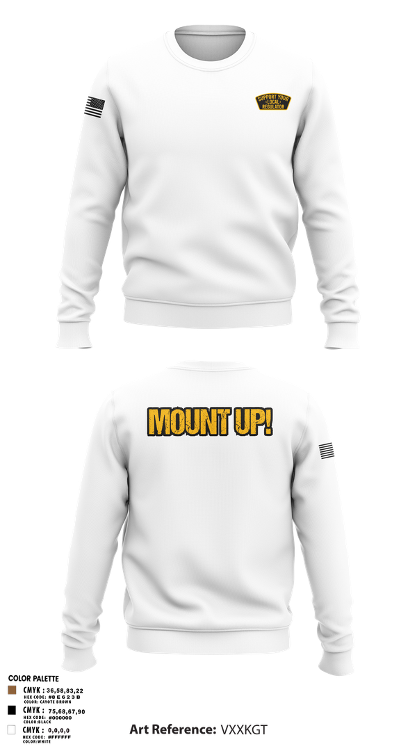 Crew Neck Sweatshirt, Regulators, Police, Teamtime, Team time, sublimation, custom sports apparel, team uniforms, spirit wear, spiritwear, sports uniforms, custom shirts, team store, custom team store, fundraiser sports, apparel fundraiser
