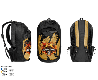 Gear Bag, Golden Deers FC, Men's Soccer, Teamtime, Team time, sublimation, custom sports apparel, team uniforms, spirit wear, spiritwear, sports uniforms, custom shirts, team store, custom team store, fundraiser sports, apparel fundraiser