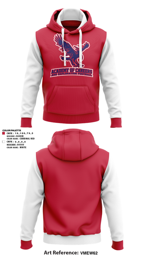 Hoodie, Academy of Careers and Exploration Football, , Teamtime, Team time, sublimation, custom sports apparel, team uniforms, spirit wear, spiritwear, sports uniforms, custom shirts, team store, custom team store, fundraiser sports, apparel fundraiser
