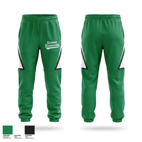 Sweatpants, Greene Diamonds, Softball, Teamtime, Team time, sublimation, custom sports apparel, team uniforms, spirit wear, spiritwear, sports uniforms, custom shirts, team store, custom team store, fundraiser sports, apparel fundraiser