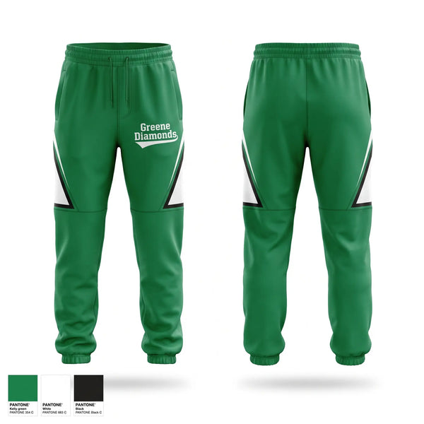 Sweatpants, Greene Diamonds, Softball, Teamtime, Team time, sublimation, custom sports apparel, team uniforms, spirit wear, spiritwear, sports uniforms, custom shirts, team store, custom team store, fundraiser sports, apparel fundraiser