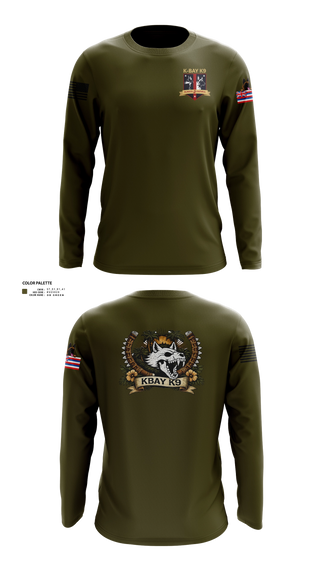 Long Sleeve Performance Shirt, MCBH PMO MWD Section, Marines, Teamtime, Team time, sublimation, custom sports apparel, team uniforms, spirit wear, spiritwear, sports uniforms, custom shirts, team store, custom team store, fundraiser sports, apparel fundraiser