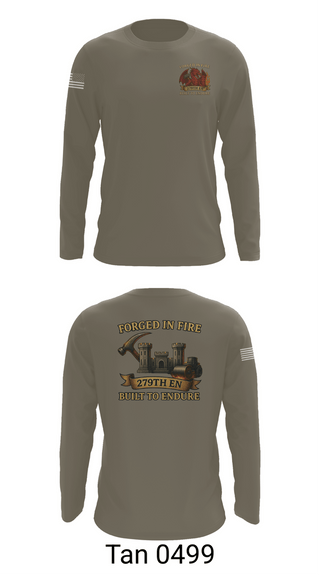 Long Sleeve Performance Shirt, 279TH Engineer Detachment, Army, Teamtime, Team time, sublimation, custom sports apparel, team uniforms, spirit wear, spiritwear, sports uniforms, custom shirts, team store, custom team store, fundraiser sports, apparel fundraiser