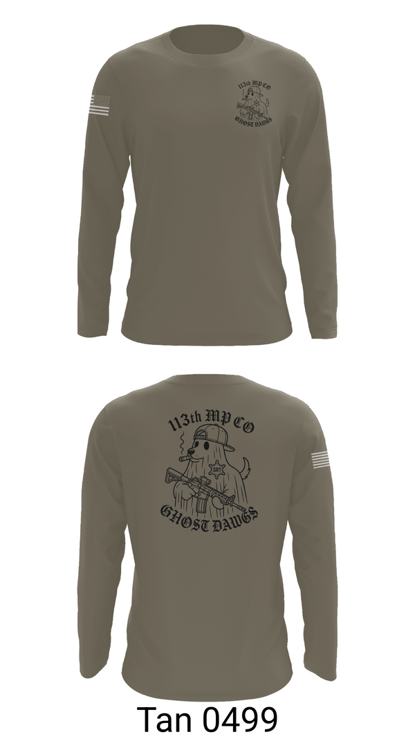 Long Sleeve Performance Shirt, 113th MP CO, Army, Teamtime, Team time, sublimation, custom sports apparel, team uniforms, spirit wear, spiritwear, sports uniforms, custom shirts, team store, custom team store, fundraiser sports, apparel fundraiser