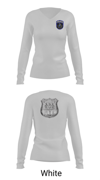 Womens Long Sleeve Vneck Shirt, NYHP - NYCs Courageous, Police, Teamtime, Team time, sublimation, custom sports apparel, team uniforms, spirit wear, spiritwear, sports uniforms, custom shirts, team store, custom team store, fundraiser sports, apparel fundraiser