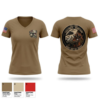 Womens Short Sleeve Vneck Shirt, TF BONEYARD, Army, Teamtime, Team time, sublimation, custom sports apparel, team uniforms, spirit wear, spiritwear, sports uniforms, custom shirts, team store, custom team store, fundraiser sports, apparel fundraiser