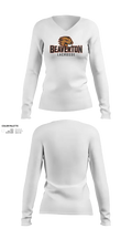 Beaverton Boys Lacrosse 8252895 Women's Long Sleeve V-neck Shirt - 21
