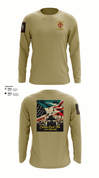 Long Sleeve Performance Shirt, 3/7 India Co. Wpns Plt, Marines, Teamtime, Team time, sublimation, custom sports apparel, team uniforms, spirit wear, spiritwear, sports uniforms, custom shirts, team store, custom team store, fundraiser sports, apparel fundraiser