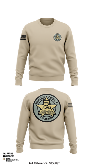 Crew Neck Sweatshirt, HCPA Swat, , Teamtime, Team time, sublimation, custom sports apparel, team uniforms, spirit wear, spiritwear, sports uniforms, custom shirts, team store, custom team store, fundraiser sports, apparel fundraiser