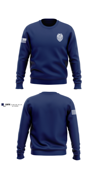 Crew Neck Sweatshirt, Cadott Police Department, Police, Teamtime, Team time, sublimation, custom sports apparel, team uniforms, spirit wear, spiritwear, sports uniforms, custom shirts, team store, custom team store, fundraiser sports, apparel fundraiser