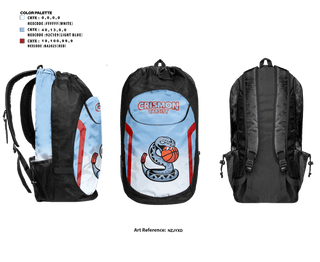 Gear Bag, Crismon Rattlers, Women's Basketball, Teamtime, Team time, sublimation, custom sports apparel, team uniforms, spirit wear, spiritwear, sports uniforms, custom shirts, team store, custom team store, fundraiser sports, apparel fundraiser