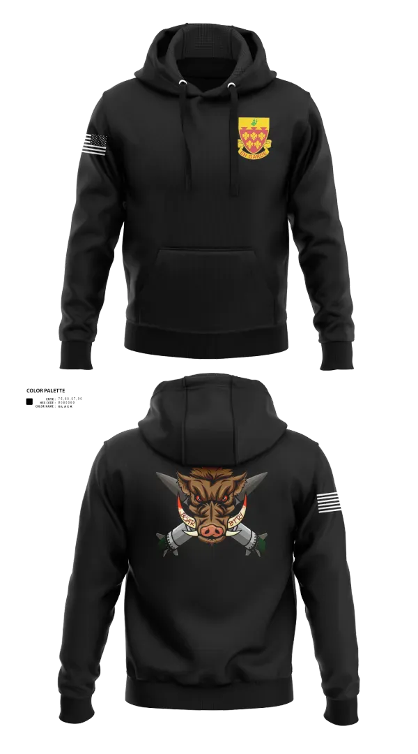 Hoodie, 1-77 FA Bravo Btry, Army, Teamtime, Team time, sublimation, custom sports apparel, team uniforms, spirit wear, spiritwear, sports uniforms, custom shirts, team store, custom team store, fundraiser sports, apparel fundraiser