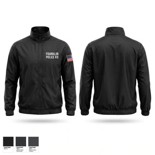 Windbreaker, Franklin Police K9, Police, Teamtime, Team time, sublimation, custom sports apparel, team uniforms, spirit wear, spiritwear, sports uniforms, custom shirts, team store, custom team store, fundraiser sports, apparel fundraiser