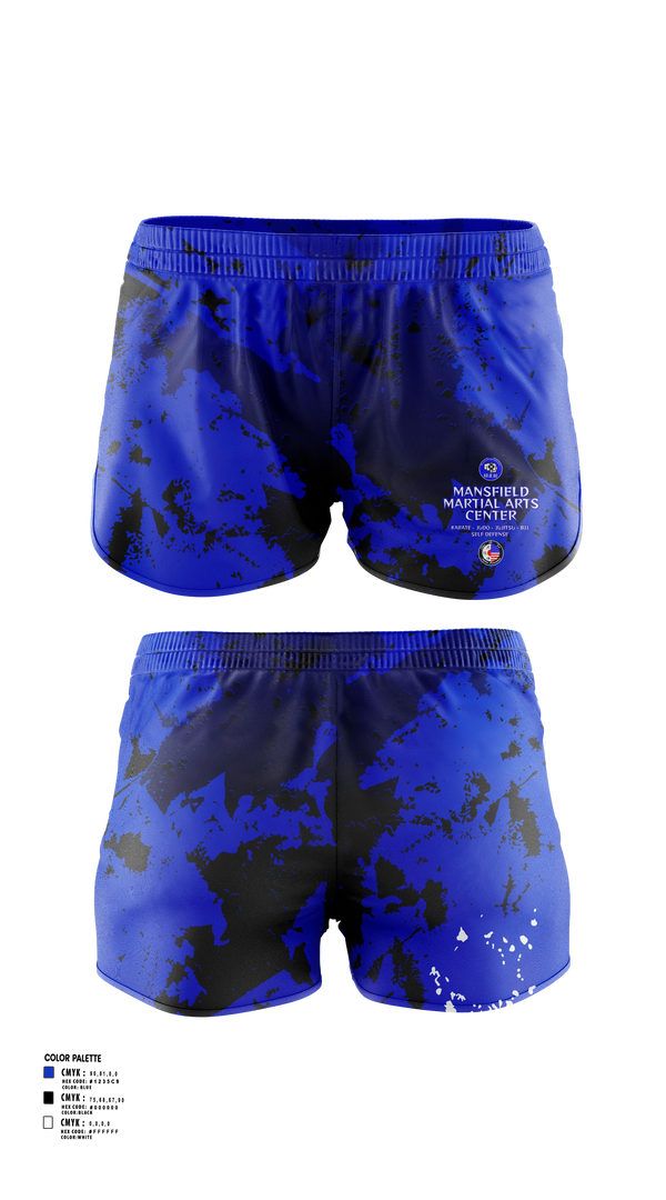 Womens Shorts, Mansfield Martial Arts Center, , Teamtime, Team time, sublimation, custom sports apparel, team uniforms, spirit wear, spiritwear, sports uniforms, custom shirts, team store, custom team store, fundraiser sports, apparel fundraiser