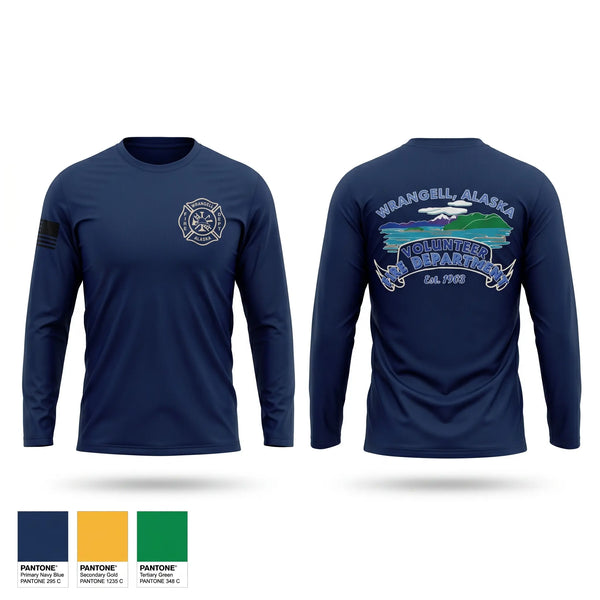 Long Sleeve Performance Shirt, Wrangell Volunteer Fire Department, Fire Department, Teamtime, Team time, sublimation, custom sports apparel, team uniforms, spirit wear, spiritwear, sports uniforms, custom shirts, team store, custom team store, fundraiser sports, apparel fundraiser