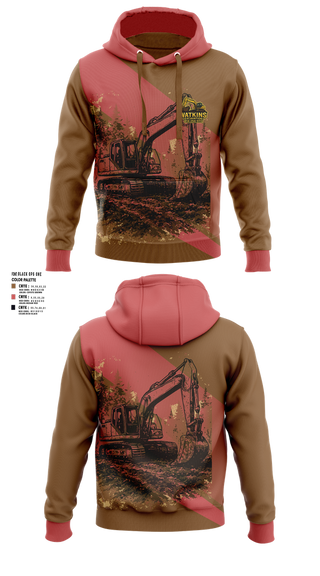 Hoodie, 252 EngineersWatkins Excavation, , Teamtime, Team time, sublimation, custom sports apparel, team uniforms, spirit wear, spiritwear, sports uniforms, custom shirts, team store, custom team store, fundraiser sports, apparel fundraiser