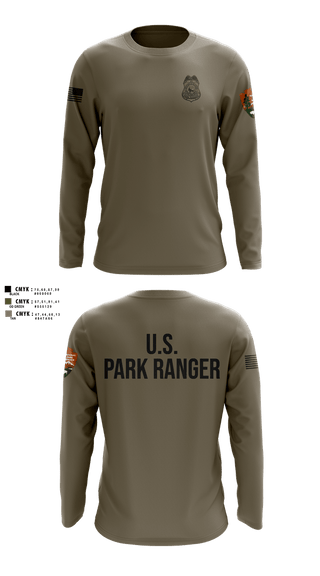 Long Sleeve Performance Shirt, NPS Ranger, Police, Teamtime, Team time, sublimation, custom sports apparel, team uniforms, spirit wear, spiritwear, sports uniforms, custom shirts, team store, custom team store, fundraiser sports, apparel fundraiser