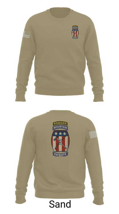2-47 infantry 3rd BRG 10th MTN 15406658 Crew Neck Sweatshirt - 85