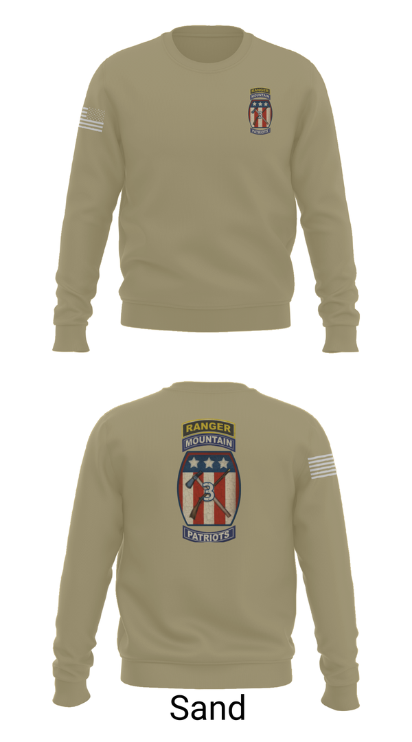 Crew Neck Sweatshirt, 2-47 infantry 3rd BRG 10th MTN, Army, Teamtime, Team time, sublimation, custom sports apparel, team uniforms, spirit wear, spiritwear, sports uniforms, custom shirts, team store, custom team store, fundraiser sports, apparel fundraiser