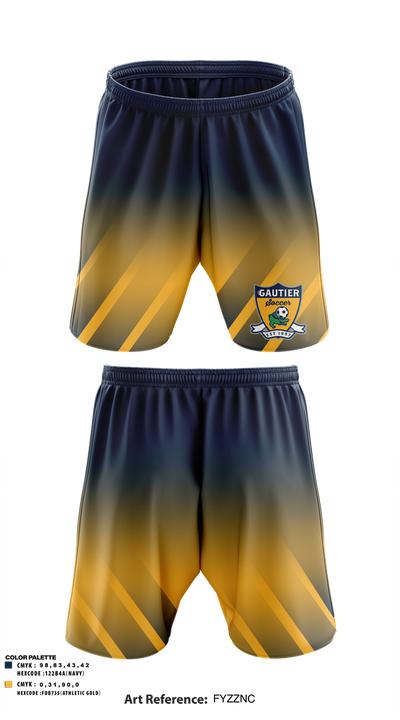 Gautier MS Boys Soccer 64396290 Athletic Shorts With Pockets - 6