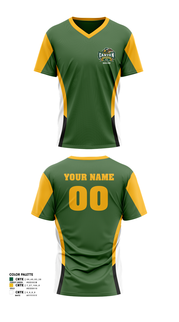 Womens Soccer Jersey, Canyon High School Girls Soccer, Women's Soccer, Teamtime, Team time, sublimation, custom sports apparel, team uniforms, spirit wear, spiritwear, sports uniforms, custom shirts, team store, custom team store, fundraiser sports, apparel fundraiser