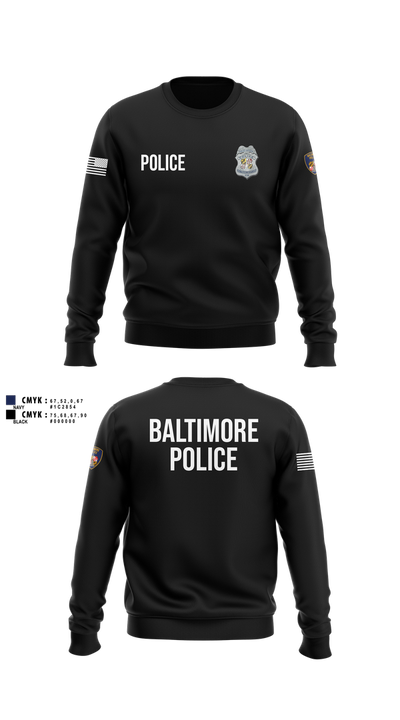 Baltimore Police Department 87844161 Crew Neck Sweatshirt - 105