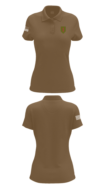 1st Infantry Division 14744110 Women's Short Sleeve Performance Polo  - 15